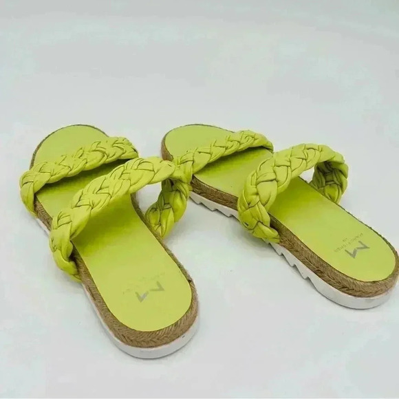 Marc Fisher | Jaimee Slides | Espadrille | Citron | Size 7.5 - Picture 7 of 10